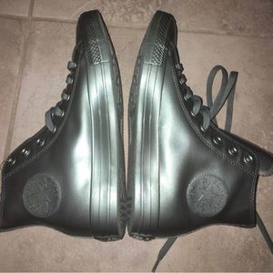 Silver Metallic Converses